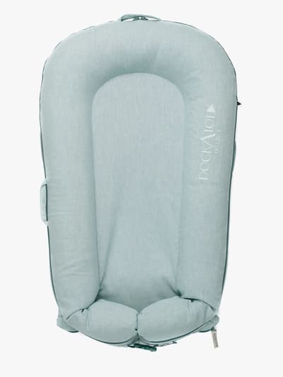 DockATot Deluxe+ Babynest, Marine Chambray