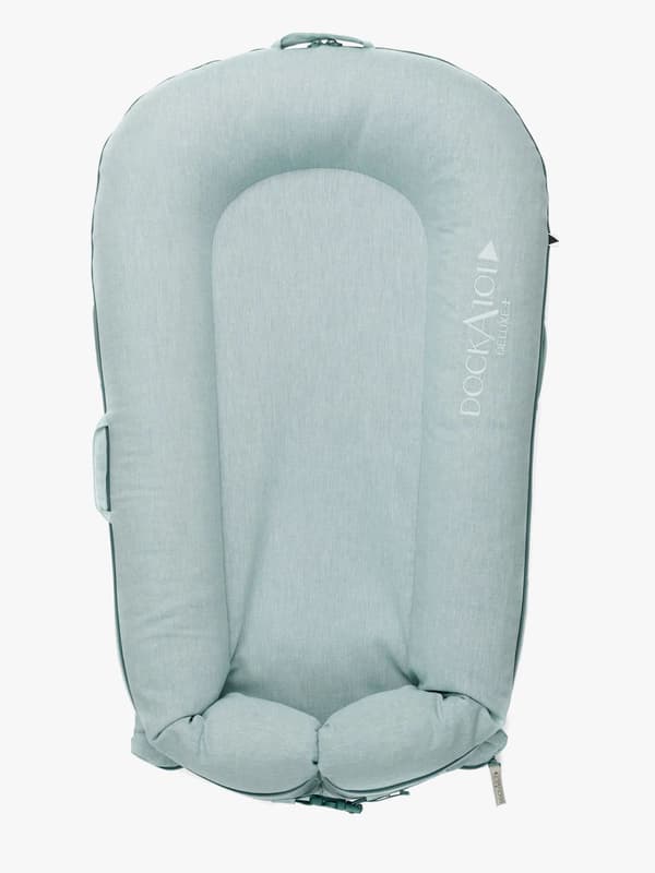DockATot Deluxe+ Babynest, Marine Chambray