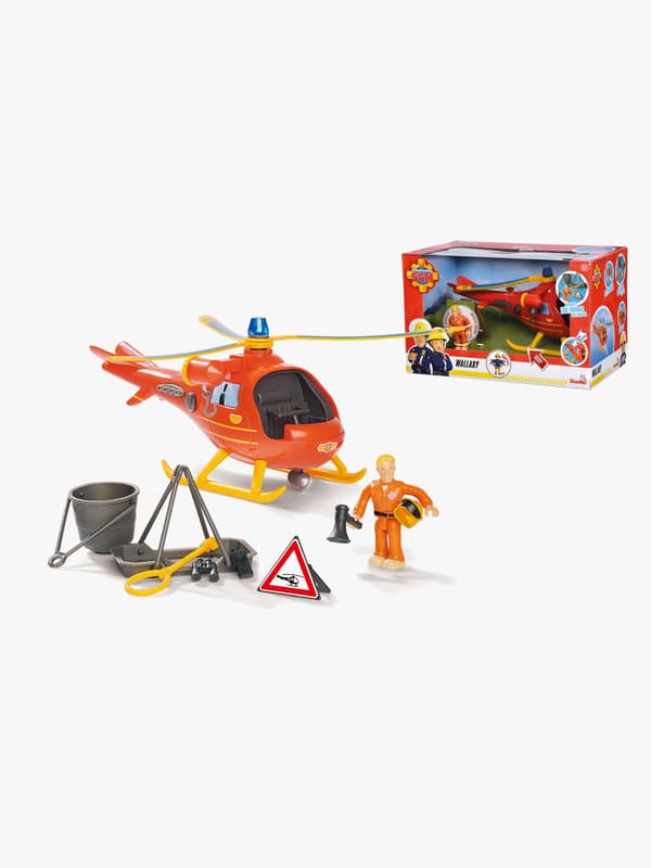Brandman Sam Helikopter med Figur Wallaby
