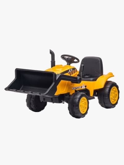 Alex's Garage Eltraktor med Frontlastare, Gul
