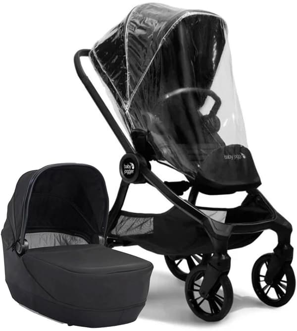Baby Jogger City Sights Duovagn inkl. Regnskydd, Rich Black