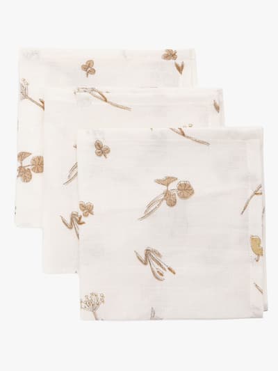 Jollein Tvättlappar Muslin 3-Pack, Riverside