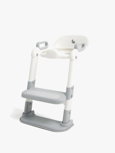 Beemoo CARE Assist Toalettsits CARE med Stege, Grey/White