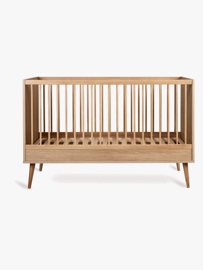 Quax FLOW Convertible Spjälsäng 70x140, Honey Ash