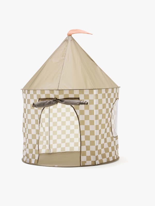 Kid's Concept Lektält Rutigt, Khaki