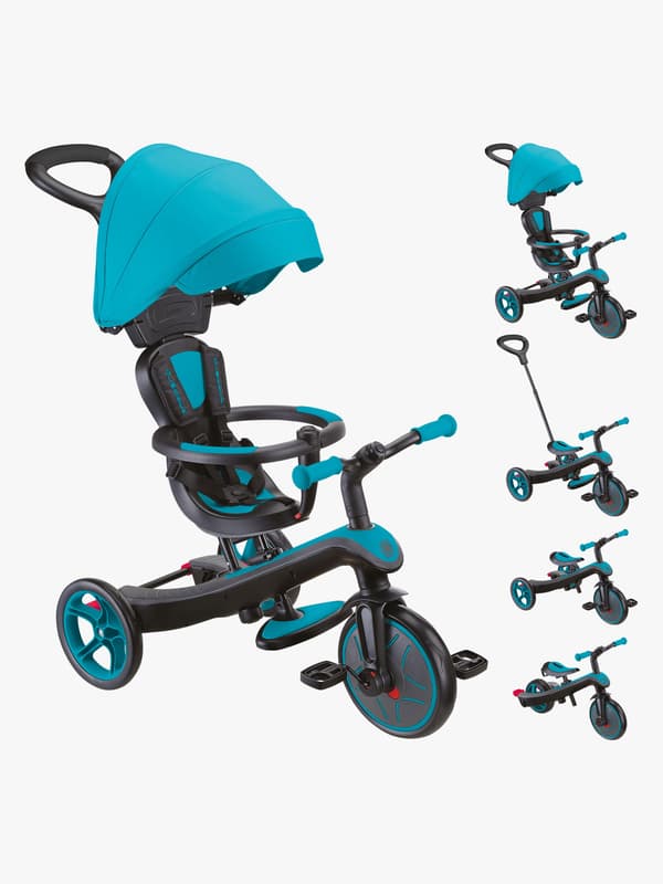 Globber Trehjuling Explorer 4-in-1, Blågrön