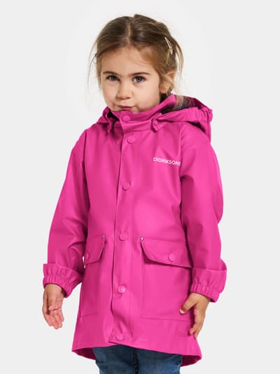 Didriksons Jojo Regnjacka, Plastic Pink, 80
