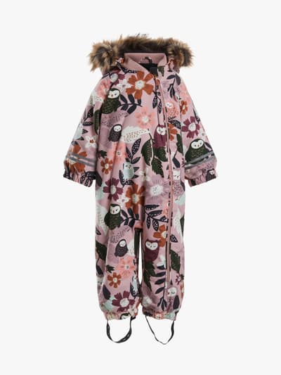 Petite Chérie Atelier Amour Babyoverall, Winterowl Pale Mauve, 86