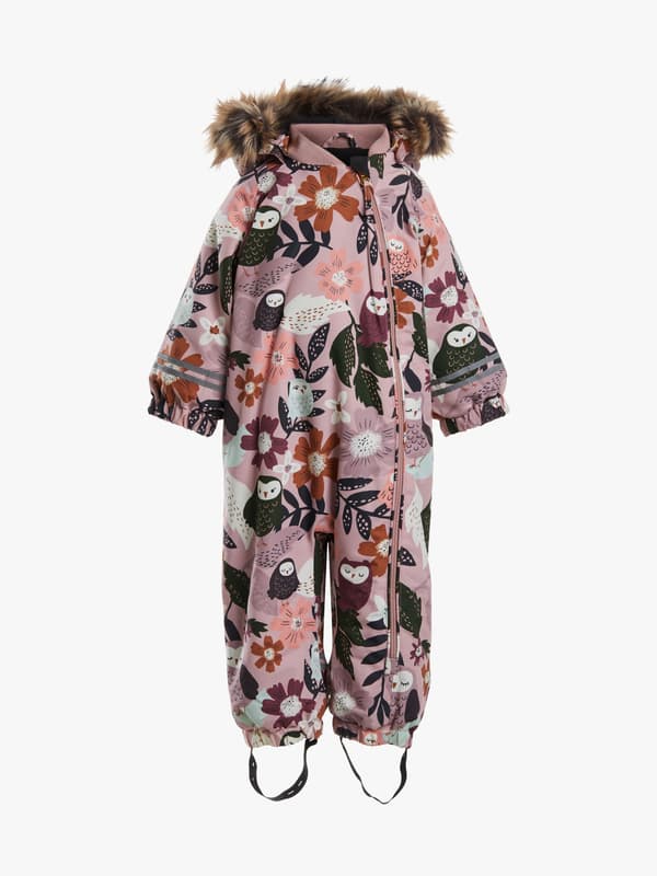 Petite Chérie Atelier Amour Babyoverall, Winterowl Pale Mauve, 86