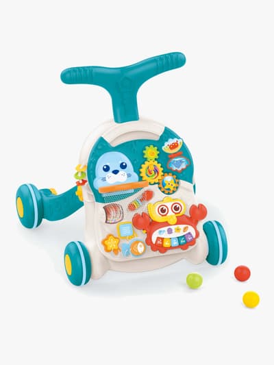 Cloudberry Castle 2-i-1 Lära-gå-vagn